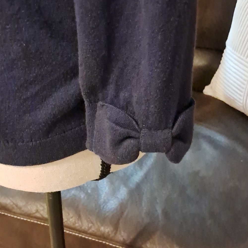 Kate Spade New York Live Colorfully Blue Bows Button Front Cardigan Sweater - Picture 6 of 11